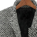 Elegant Houndstooth Coat – Timeless & Sophisticated Style – Olivia