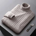 Stylish Men’s Roll-Neck Jumper – Sleek & Warm Essential – Ethan