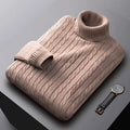 Stylish Men’s Roll-Neck Jumper – Sleek & Warm Essential – Ethan