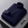 Stylish Men’s Roll-Neck Jumper – Sleek & Warm Essential – Ethan