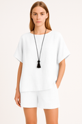 Breathable Summer Blouse and Relaxed Fit Pants Set – Emily