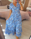 Floral V-Neck Maxi Dress for Special Summer Moments – Emma