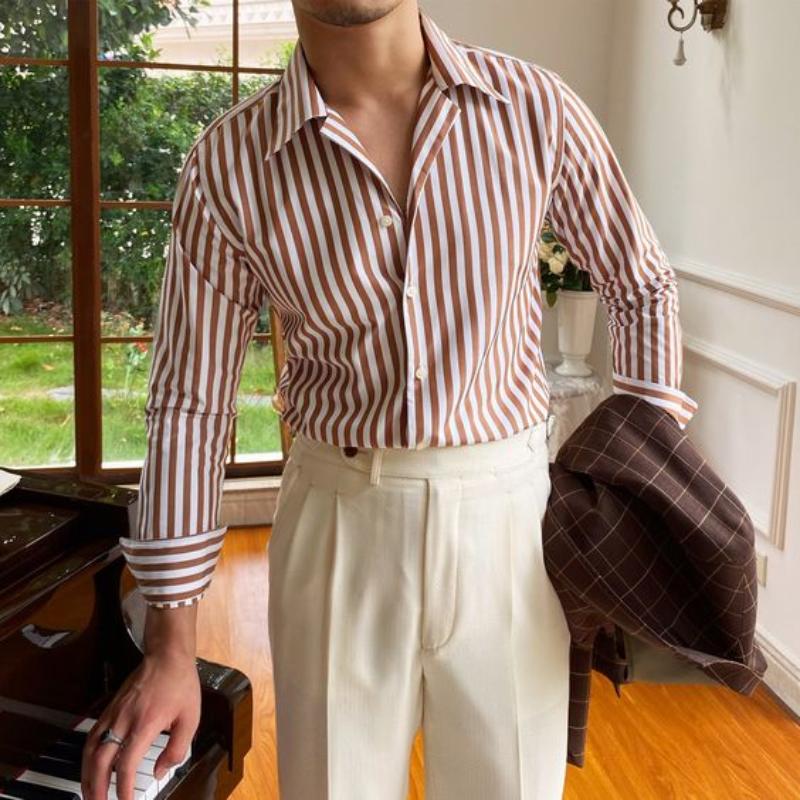 Men’s Timeless Striped Shirt – Classic Fit & Soft Cotton – Oliver