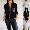 Stylish Sequin Detail Relaxed Fit Casual Top for Women – Emma