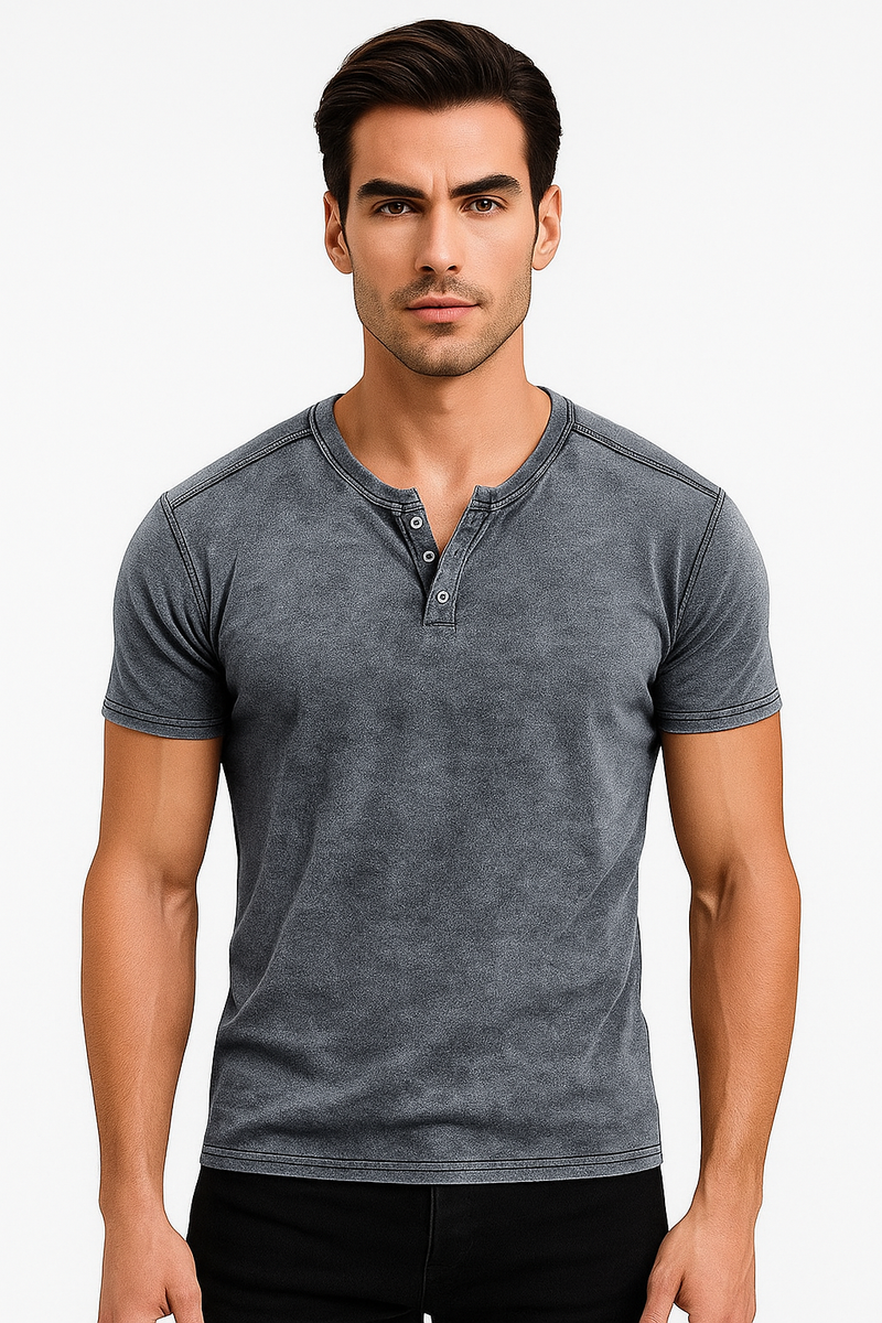 Durable Polyester Henley T-Shirt with Casual Appeal – Ryan