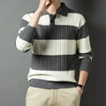 Striped Business-Casual Polo Shirt for Polished Look – James