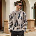 Artistic Patterned Sweater for Men’s Statement Style – Daniel