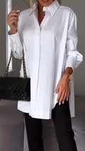 Classic Long Sleeve Lapel Shirt for Effortless Style – Olivia