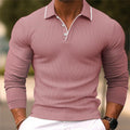 Slim-Fit Men’s Long-Sleeve Polo Shirt for a Sophisticated Look – Chris