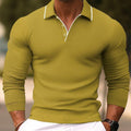 Slim-Fit Men’s Long-Sleeve Polo Shirt for a Sophisticated Look – Chris