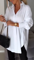 Classic Long Sleeve Lapel Shirt for Effortless Style – Olivia