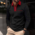 Color Block Polo Shirt with Modern Zipper Design – Ethan