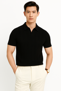 Comfortable Knitted Polo Shirt for Everyday Style – Oliver