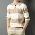 Striped Business-Casual Polo Shirt for Polished Look – James