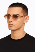 Retro-Inspired Vintage Oval Sunglasses for Timeless Style – James