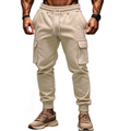 Men's Warm Plush Sports Pants with Convenient Pockets - Jake