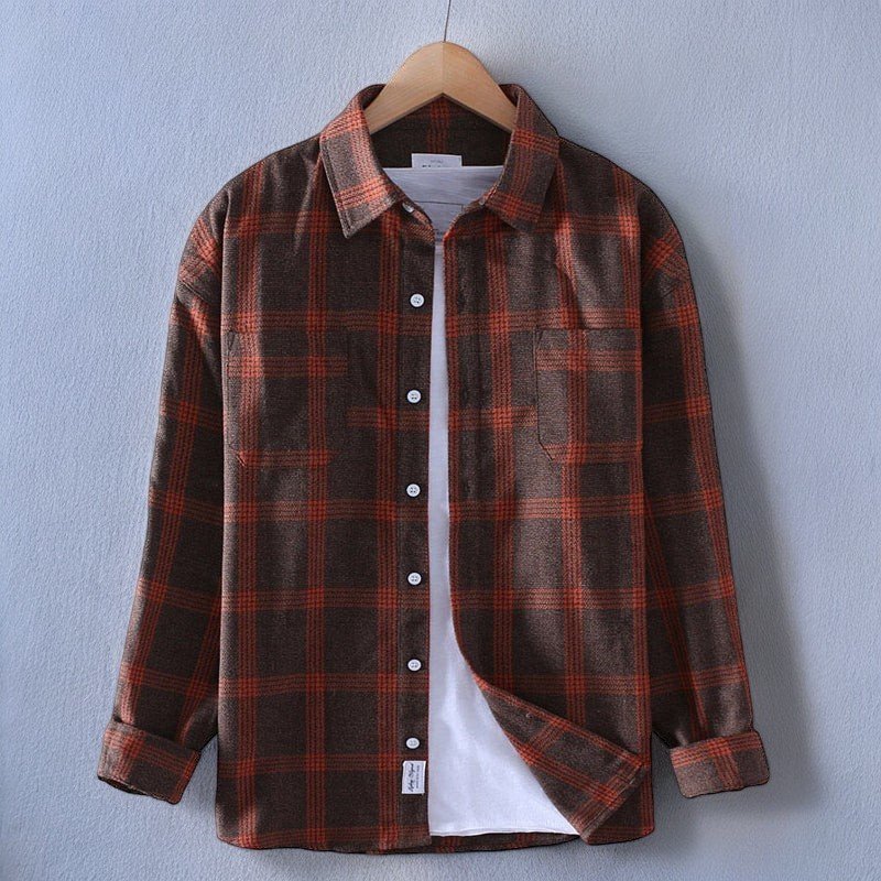 Men’s Casual Plaid Shirt for Everyday Relaxed Comfort – Lucas