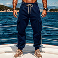 Men's Warm Plush Sports Pants with Convenient Pockets - Jake
