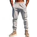 Men's Warm Plush Sports Pants with Convenient Pockets - Jake
