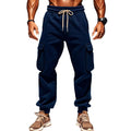 Men's Warm Plush Sports Pants with Convenient Pockets - Jake