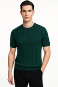 Stylish Knitted Short Sleeve Blouse for Effortless Chic – Axe
