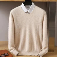 Men’s V-Neck Cashmere Sweater for Timeless Style – Liam