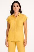 Chic Short-Sleeve Loungewear Set with Stylish Details – Sophia