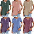 Soft Cotton Blend V-Neck Tee for Everyday Comfort – Rachel