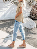 Soft Cotton Blend V-Neck Tee for Everyday Comfort – Rachel
