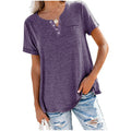 Soft Cotton Blend V-Neck Tee for Everyday Comfort – Rachel