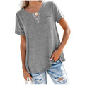 Soft Cotton Blend V-Neck Tee for Everyday Comfort – Rachel