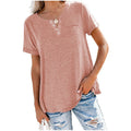 Soft Cotton Blend V-Neck Tee for Everyday Comfort – Rachel