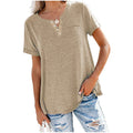 Soft Cotton Blend V-Neck Tee for Everyday Comfort – Rachel