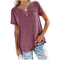 Soft Cotton Blend V-Neck Tee for Everyday Comfort – Rachel