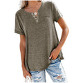 Soft Cotton Blend V-Neck Tee for Everyday Comfort – Rachel