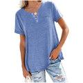 Soft Cotton Blend V-Neck Tee for Everyday Comfort – Rachel