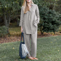 Elegant Cotton Linen 2-Piece Outfit for Everyday Comfort – Sophia