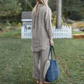 Elegant Cotton Linen 2-Piece Outfit for Everyday Comfort – Sophia