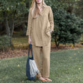 Elegant Cotton Linen 2-Piece Outfit for Everyday Comfort – Sophia