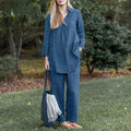 Elegant Cotton Linen 2-Piece Outfit for Everyday Comfort – Sophia