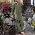 Elegant Cotton Linen 2-Piece Outfit for Everyday Comfort – Sophia