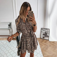 Trendy Printed Short Shirt Dress for Versatile Styling – Isabella