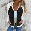 Vintage Denim Patchwork Zip-Up Jacket, Unisex Streetwear – Allison