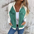 Vintage Denim Patchwork Zip-Up Jacket, Unisex Streetwear – Allison
