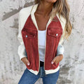 Vintage Denim Patchwork Zip-Up Jacket, Unisex Streetwear – Allison