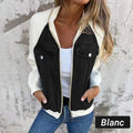 Vintage Denim Patchwork Zip-Up Jacket, Unisex Streetwear – Allison