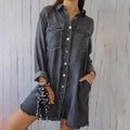 Effortless Button-Down Coat with Structured Lapel Collar – Sophia