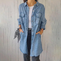 Effortless Button-Down Coat with Structured Lapel Collar – Sophia