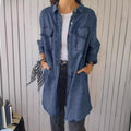 Effortless Button-Down Coat with Structured Lapel Collar – Sophia