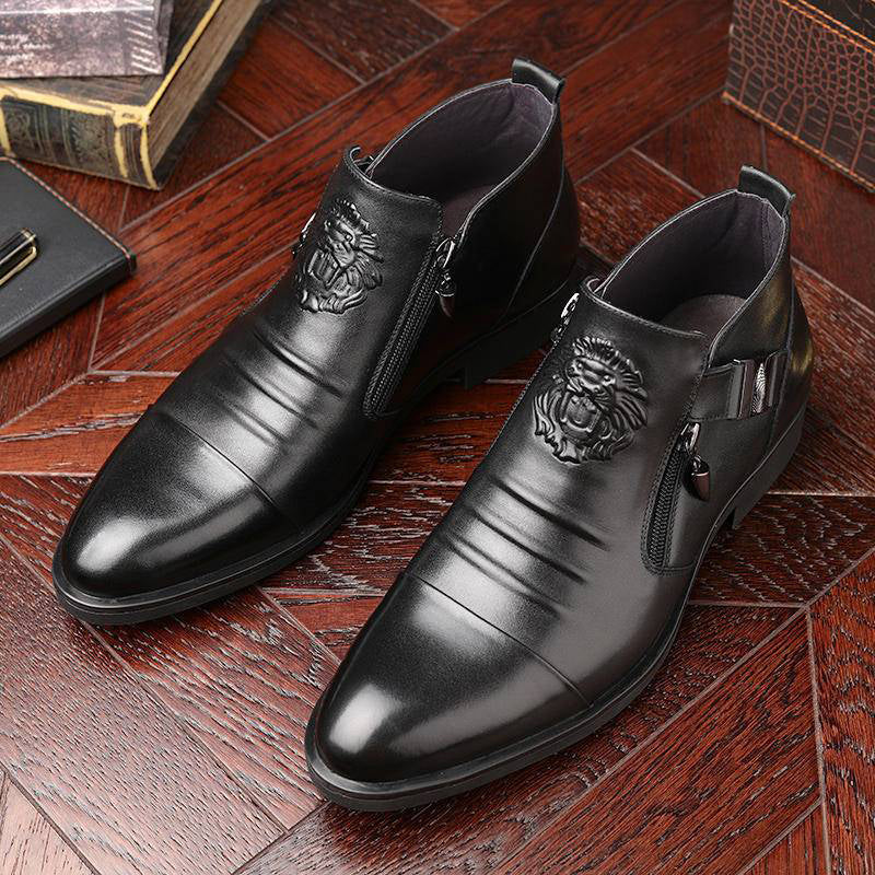 Elegant Leather Ankle Boots for Versatile Formal Looks - Liam